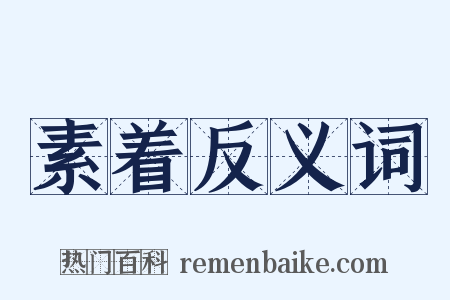 素着反义词是什么意思的图片